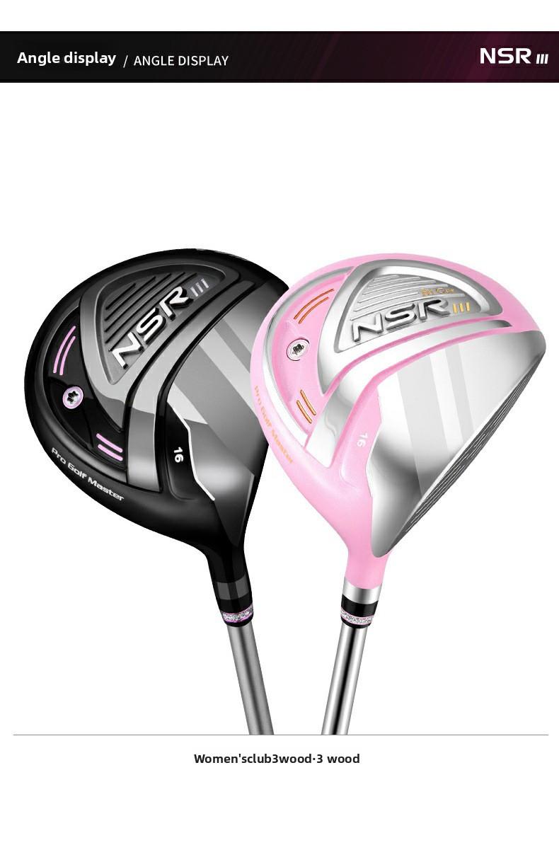 Women's Golf Clubs: Titanium Driver (No.1) and Fairway Woods (No.3 & 5) - Carbon Shafts, High-COR Design