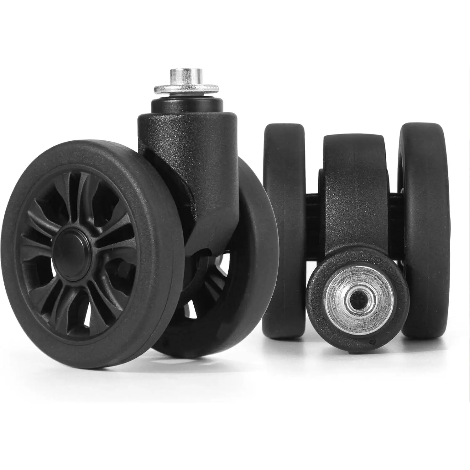 2 Pack Wear-Resistant Luggage Replacement Wheels, Suitcase Repair Wheels for Most SuitcasesGift