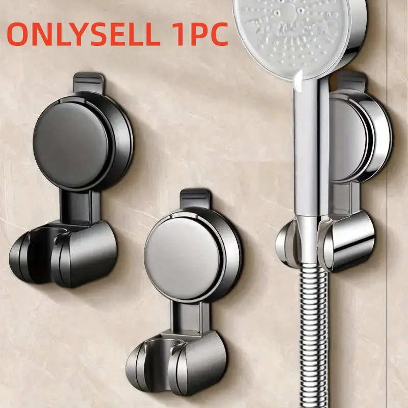 Suction Cup Shower Stand, Adjustable Handheld Shower Bracket, Wall Mounted Shower Head Holder, Handheld Shower Attachment, Bathroom Accessories, Fixtures, Modern, Wall Mount Showerhead