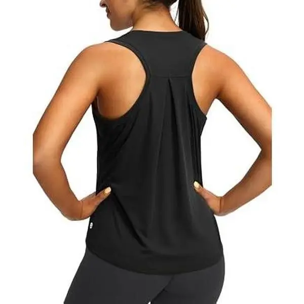 Women's Workout Tops Racerback Athletic Tank Tops Sleeveless Loose Fit Yoga Running Gym Shirts for Women