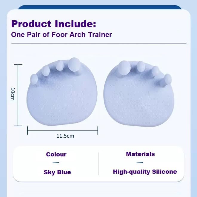 Foot Arch Trainer for Flat Feet, Plantar Fasciitis Relief &Arch Support Strengthening, Portable Arch Metatarsal Exercise Brace for Home and Gym