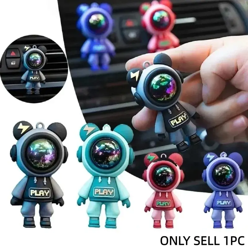 Car Air Outlet Perfume Clip Cartoon Astronaut Air Conditioning Air Outlet Aromatherapy Clip Car Interior Accessories Decoration Car Fragrance Car Scent