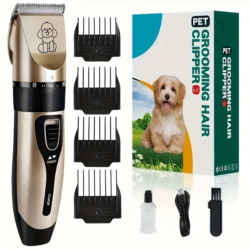 Professional Pet Grooming Clipper for Dogs-Cats, Pet Shop-Same Model, Home Care Supplies with Adjustable Guard, Ideal for Teddy Haircuts