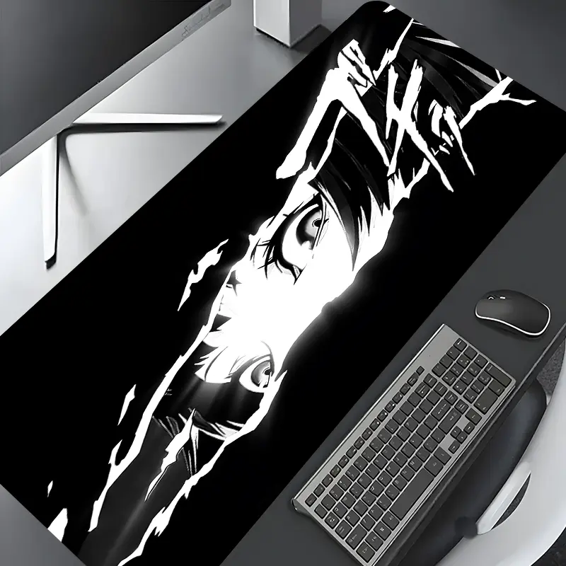 Anime Eye Break Pattern Large Mouse Pad,Rectangular Gaming Mouse Pad,Office Desk Keyboard Mat,Computer Desk Pad with Non-Slip Rubber Base, Stitched Edge & Stability for Home & Office Gaming,Desk Accessory,Computer Accessories for Desk