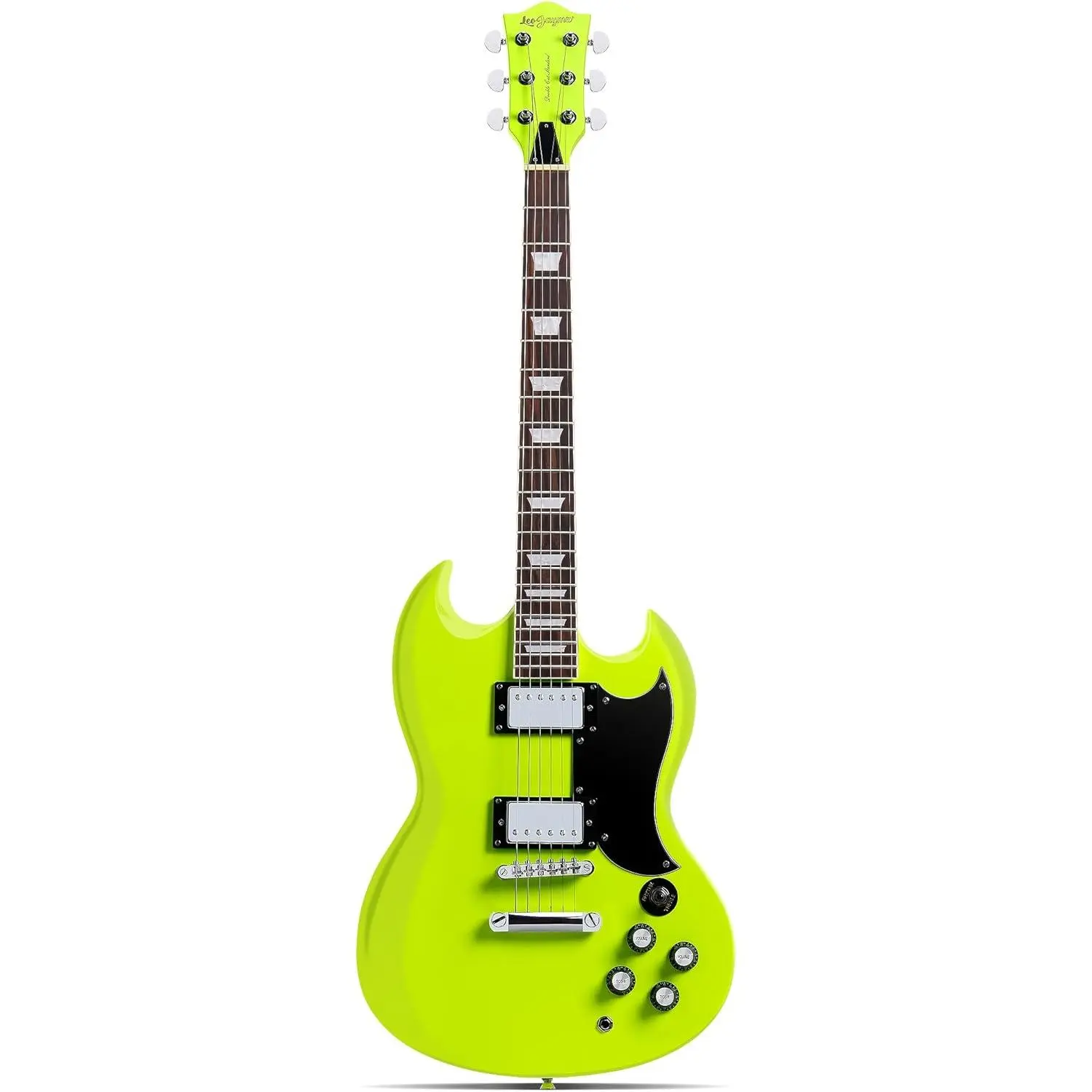 Leo Jaymz 39-Inch Solid Body Electric Guitar - DIY Guitar, All Seasons Music DIY Tool, Poplar Wood Body, Maple Neck, Laurel Wood Fretboard, Amplifier & Effector Compatible, No Excessive Promotional Fluff for Musical Enthusiasts
