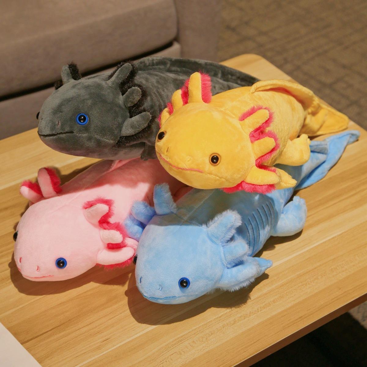 Axolotl Plush Toy, 1 Count Cute Stuffed Animal Plushie, Realistic Salamander Axolotl Plush Toy for Kids Gift Room Decor