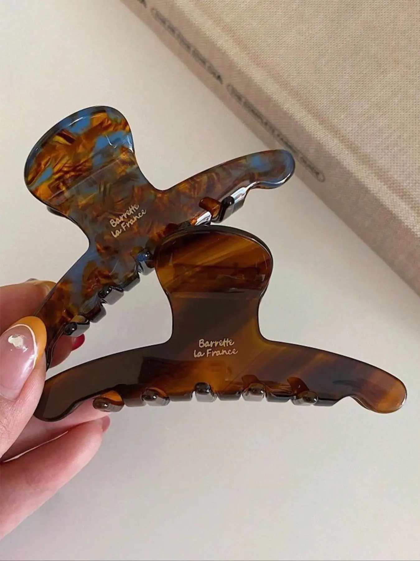 Vintage Acetate Hair Claws, Barrettes, Barrette Hair Clips, Hairclips, Fashionable Hair Accessories for Women & Girls, Casual Versatile Hair Accessories for Daily Wear