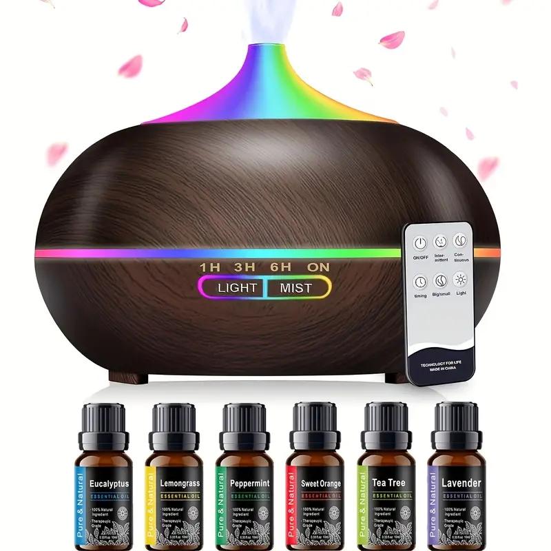Essential Oil Diffuser 18.6oz, Ultrasonic Aromatherapy Diffuser Mist Humidifiers, Humidifier With 8 Color Lights, 4 Timer Setting, Auto Shut-Off, Office Home Bedroom Living, Large Room Essential Oil Diffuser 18.6oz, Ultrasonic Aromatherapy Diffuser Mist Humidifiers, Humidifier With 8 Color Lights, 4 Timer Setting, Auto Shut-Off, Office Home Bedroom Living, Large Room