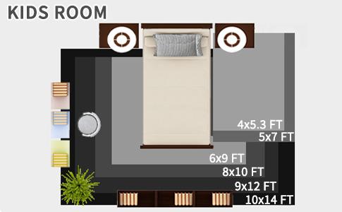 FAMVAL Large Size Plush Rugs Big Fluffy Area Rug Non-slip Soft Shaggy Carpet Mats for Livingroom Bedroom Nursery Home Decor Gray Lantern Christmas gifts