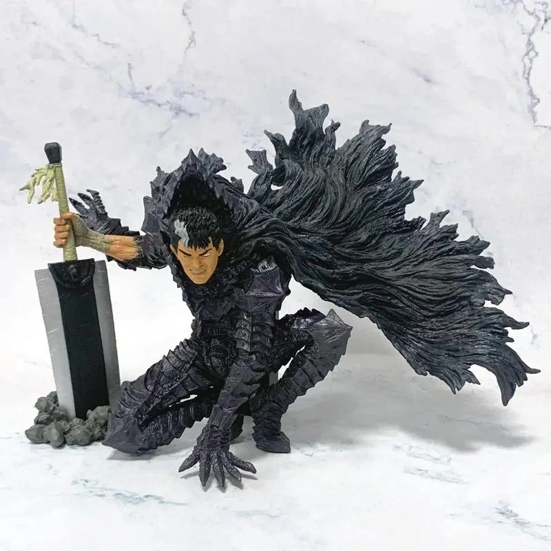 Guts Berserker Blood-Stained Battle-Damaged Anime Action Figure, PVC Collectible Statue Model for Adult Anime Collectors, Action Figures