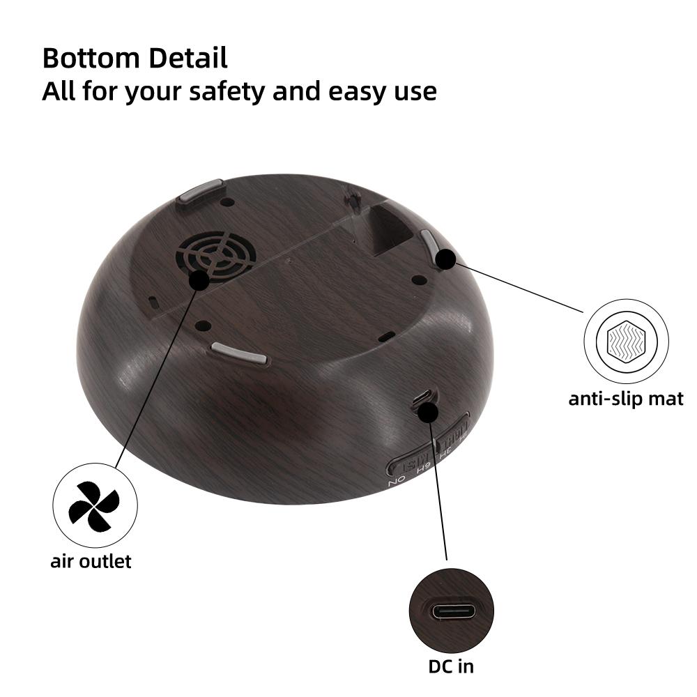 Large 550ml Aromatherapy Diffuser with Remote Control, 6 Blends, 7 LED Colors & Auto Shut-Off , Perfect for Bedroom, Living Room