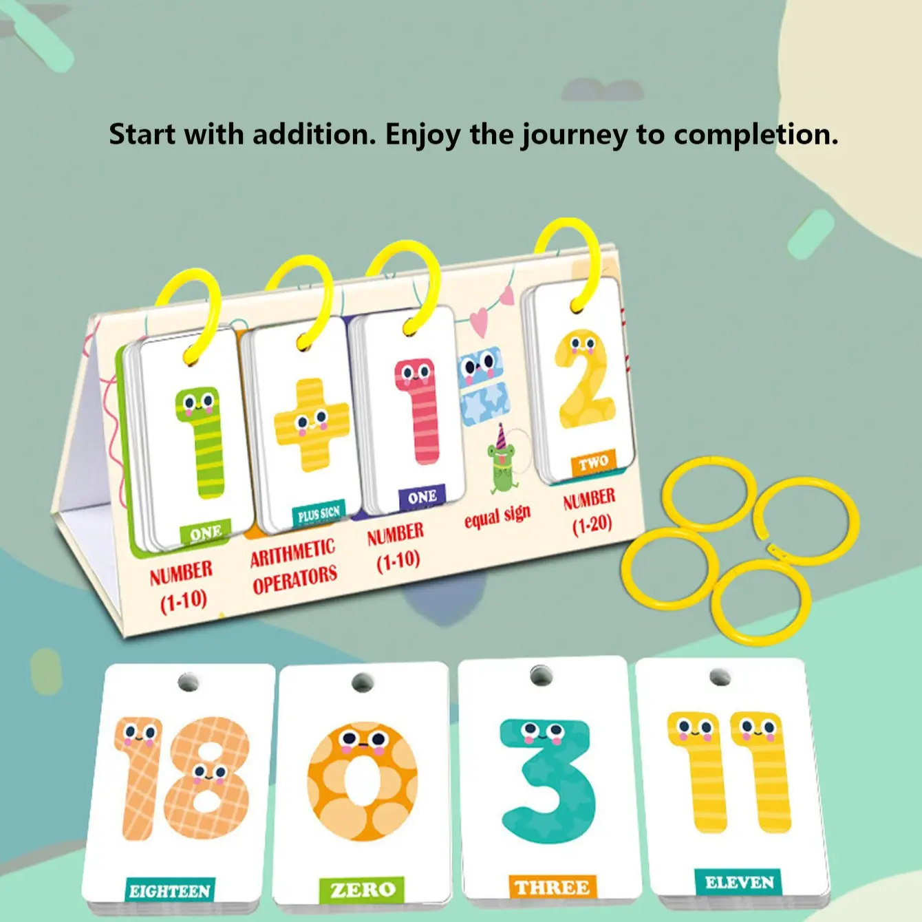 Engaging Word Building Desk Poster for Kids, Math Addition Subtraction Practice, Cvc Word Game for Reading Fun, Ideal Learning Tool for Home and Classroom