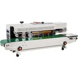 VEVOR Continuous Bag Band Sealing Machine, 0.24 - 0.47 in/6 - 12 mm Seal Width, Horizontal Band Sealer Machine with Digital Temperature Control, Bag Sealer for 0.02 - 0.8 mm Plastic Bags with Count Function