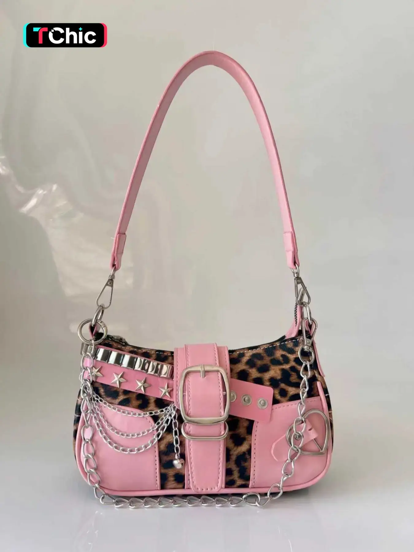 Women's Fashion Chain Strap Decorated Crossbody Bag, Casual Versatile Embellished Shoulder Bag for Daily Used, Trendy All-match Commuter Bag, Fashionable Casual Bag, Fashion Bags