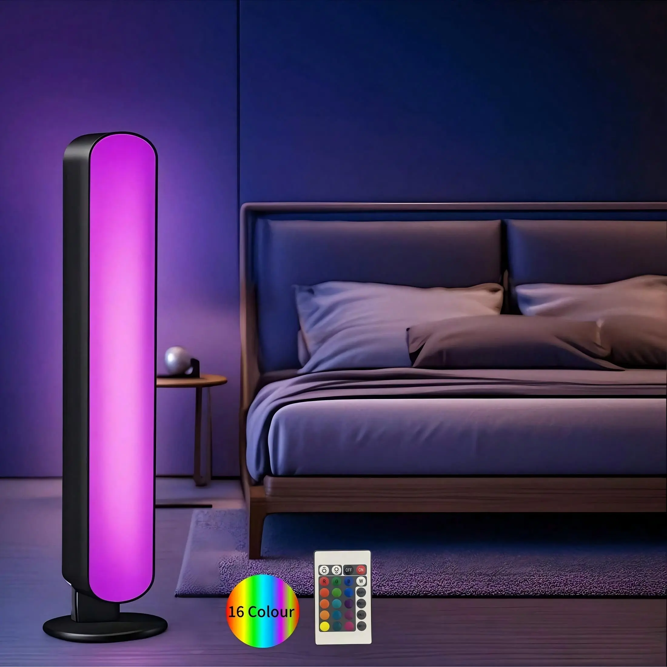 1PC RGB Gaming Atmosphere Light Bar, Cyberpunk Style, Music Sync Remote Control, USB Powered LED Desk Lamp, Ideal for Game Table, Computer Monitor, TV, Bedroom Decor, Led Atmosphere Lights