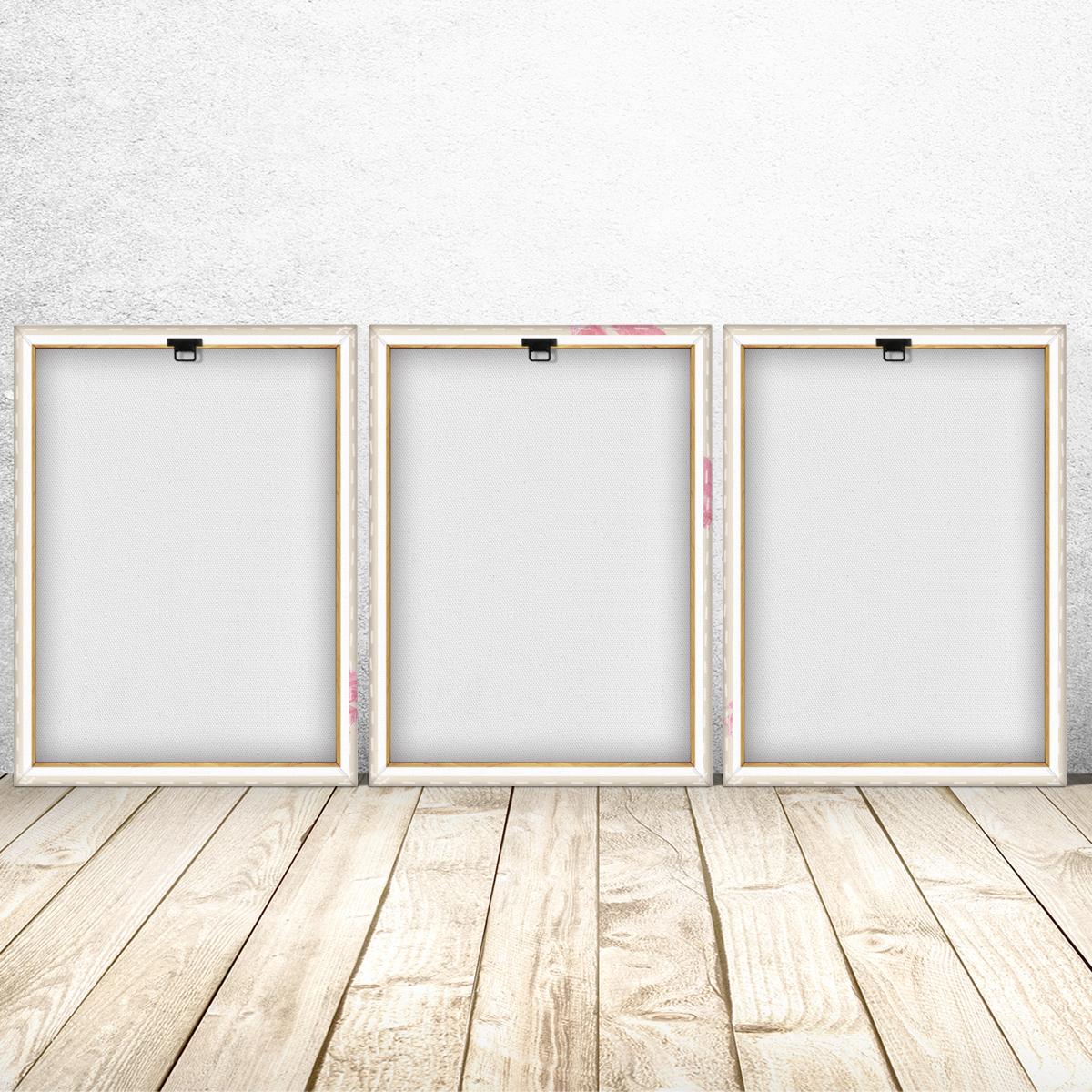 Wooden Framed Canvas Painting, 3 Counts/set Lucky Card Pattern Wall Art, Fashion Art Wall Decor, Modern Art Design, Home Decoration Poster for Living Room, Bedroom