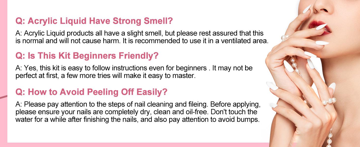 Acrylic Nail Kit for Beginners with Everything Professional Nails Kit Acrylic Set with Drill and U V Light Glitter Powder Decorations Rhinstones DIY Gifts for Women