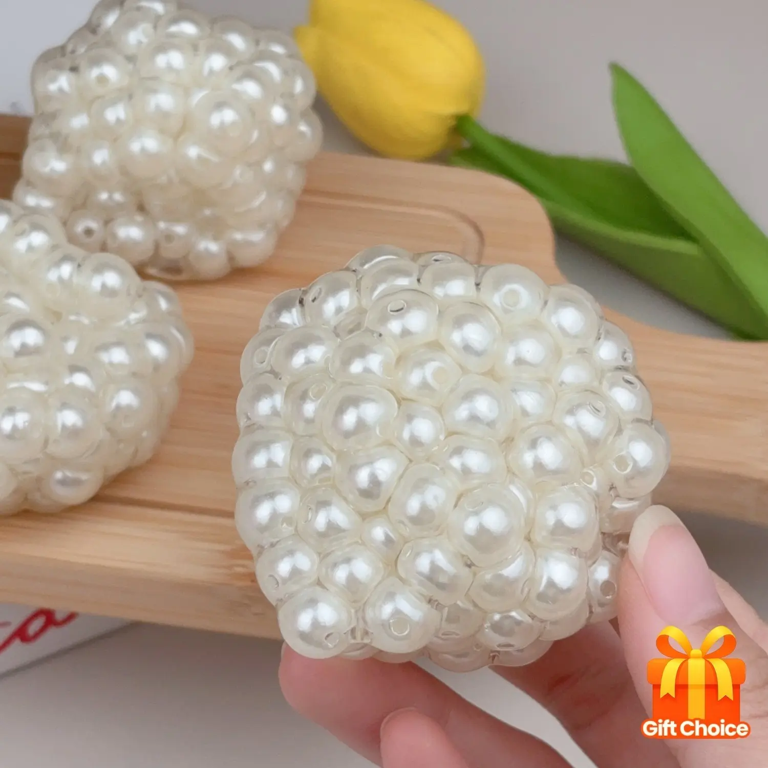 Novel Pearl Slow Rebound Squishy Ball, Fidget Stress Ball, Exquisite Swirl Texture, High Gloss, Desk Decor, Office Party Gift, Unique Stress Relief Toy