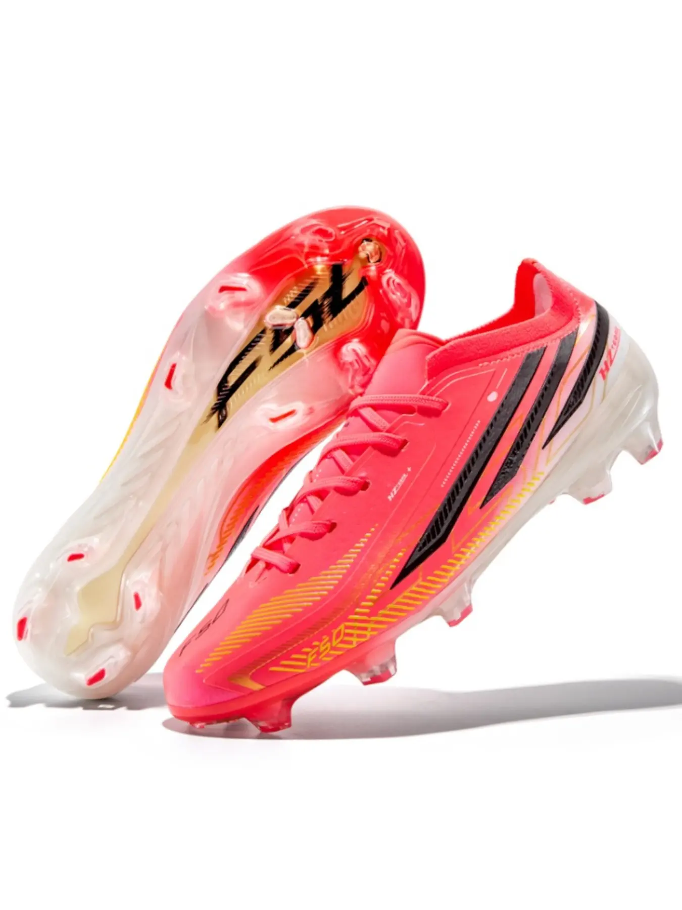 Men's High-End Seamless Football Shoes, Anti-Slip Durable Outdoor Lawn Soccer Shoes, Super Grip and Support, Fashionable Sporty Style, Soccer Cleats
