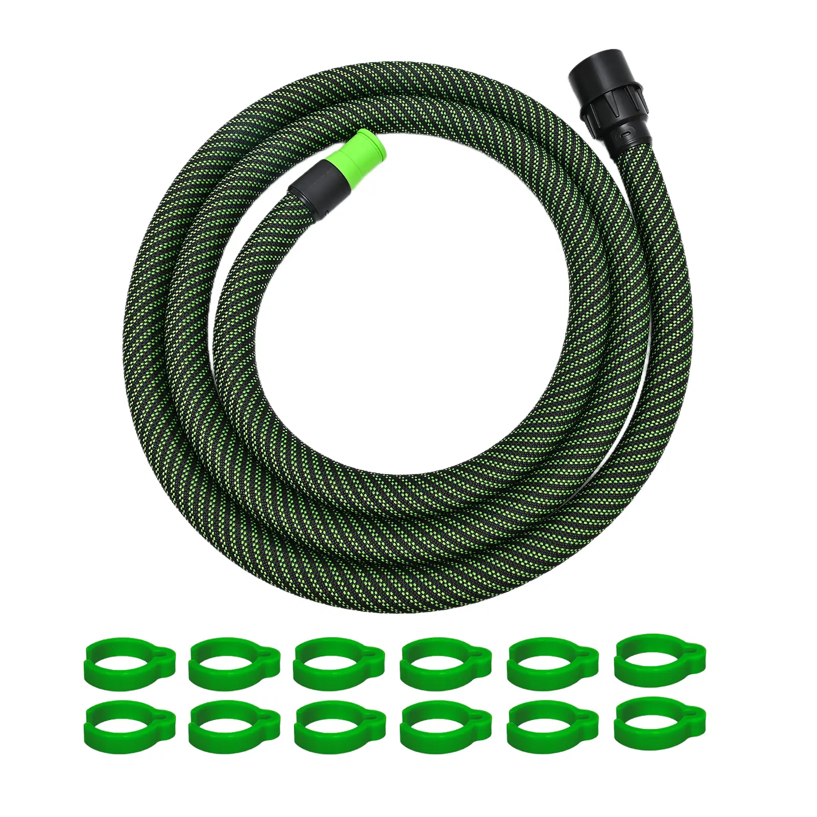 5/3.5m Dust Extractor Hose for Festool Mirka Vacuum Grinder Polisher, Antistatic Threaded Hose D27/32mm, Anti-Static Dust Collection Vacuum Hose Attachment for Woodworking Power Tools Sand