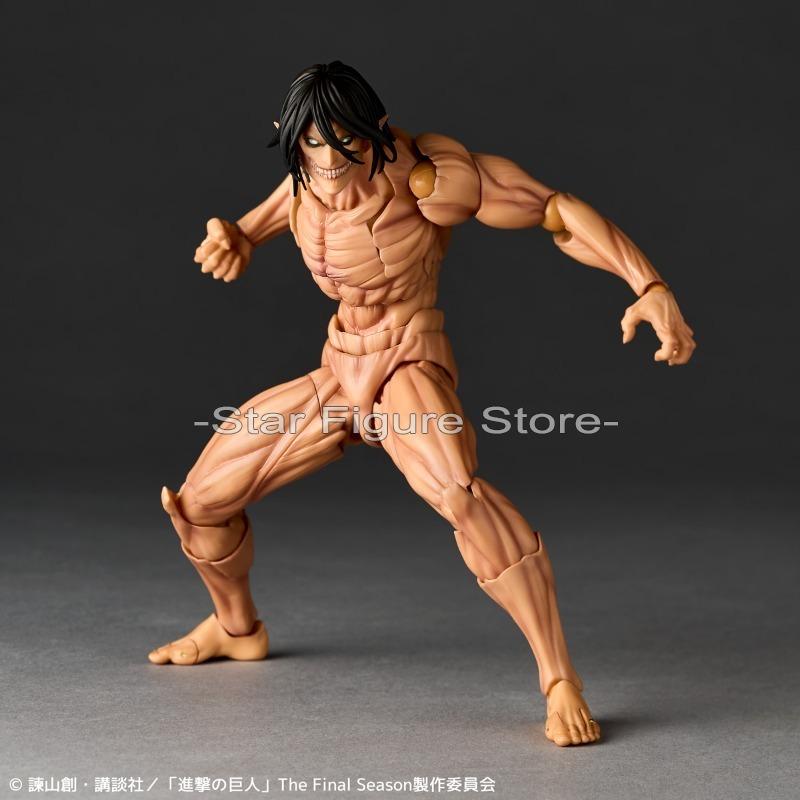 Attack on Titan Eren Jaeger Action Figure Revoltech Amazing Yamaguchi Eren Yeager Model Toys Figures Movable PVC Collection Doll
