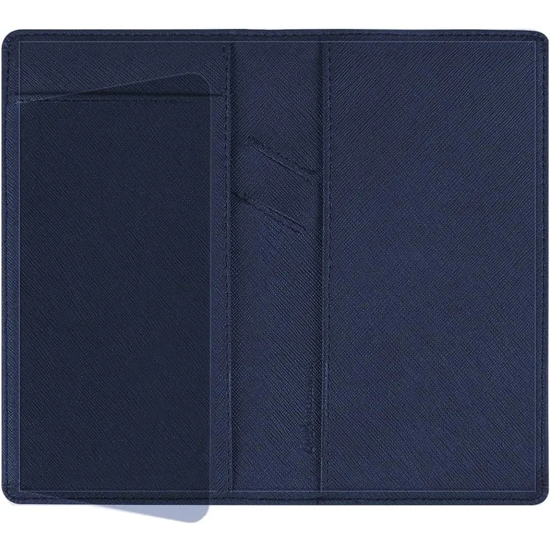 Leather RFID Blocking Checkbook Cover Organizer for Men/Women, Slim Fit, Pen Holder Wallet with Divider