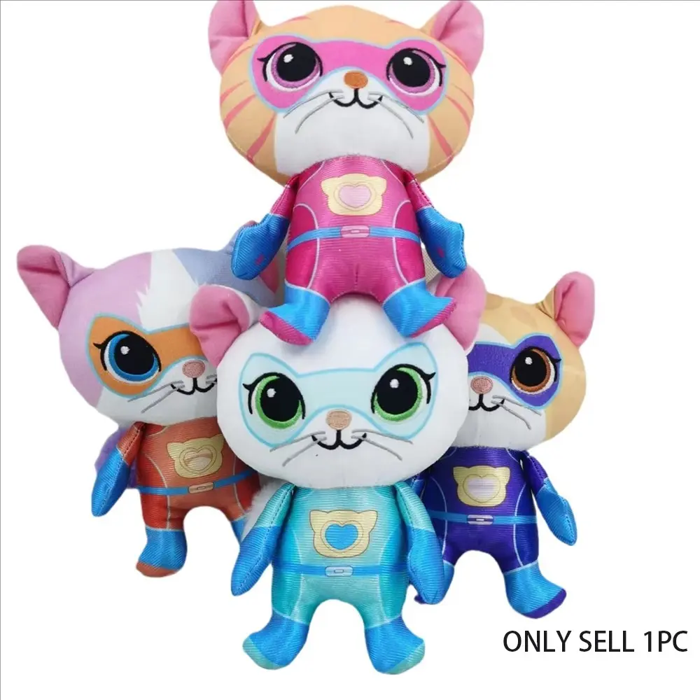 New Arrival Super Kitties Plush Toy, Cute Cartoon Stuffed Doll, Cuddly Stuffed Animals, Cuddly Doll Gift