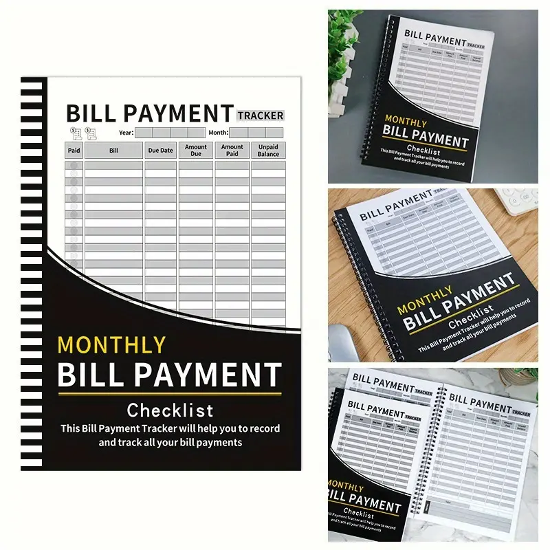 48-Month Bill Organizer And Budget Planner Notebook - Monthly Financial Tracker With Expense Sheets, Payment Log And Savings Overview Durable Paper English Version