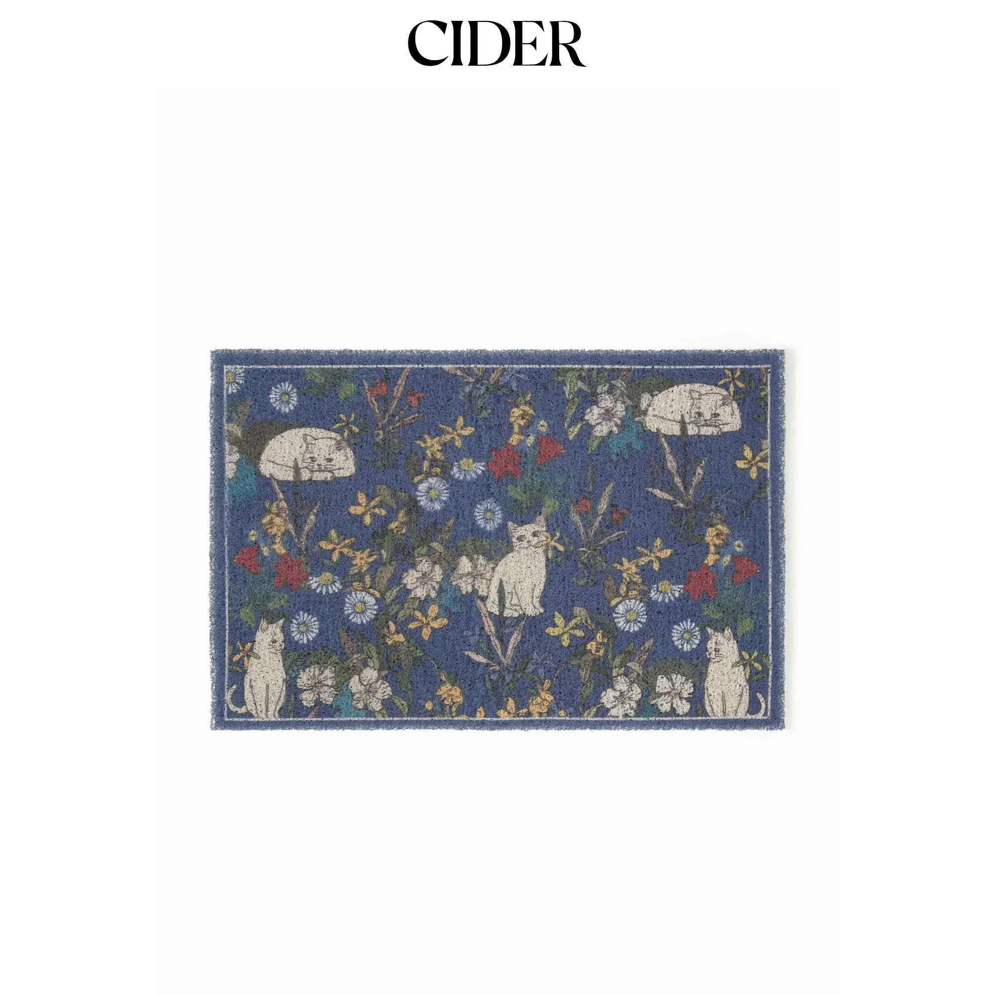 Cider FLORAL & CAT DOOR MAT