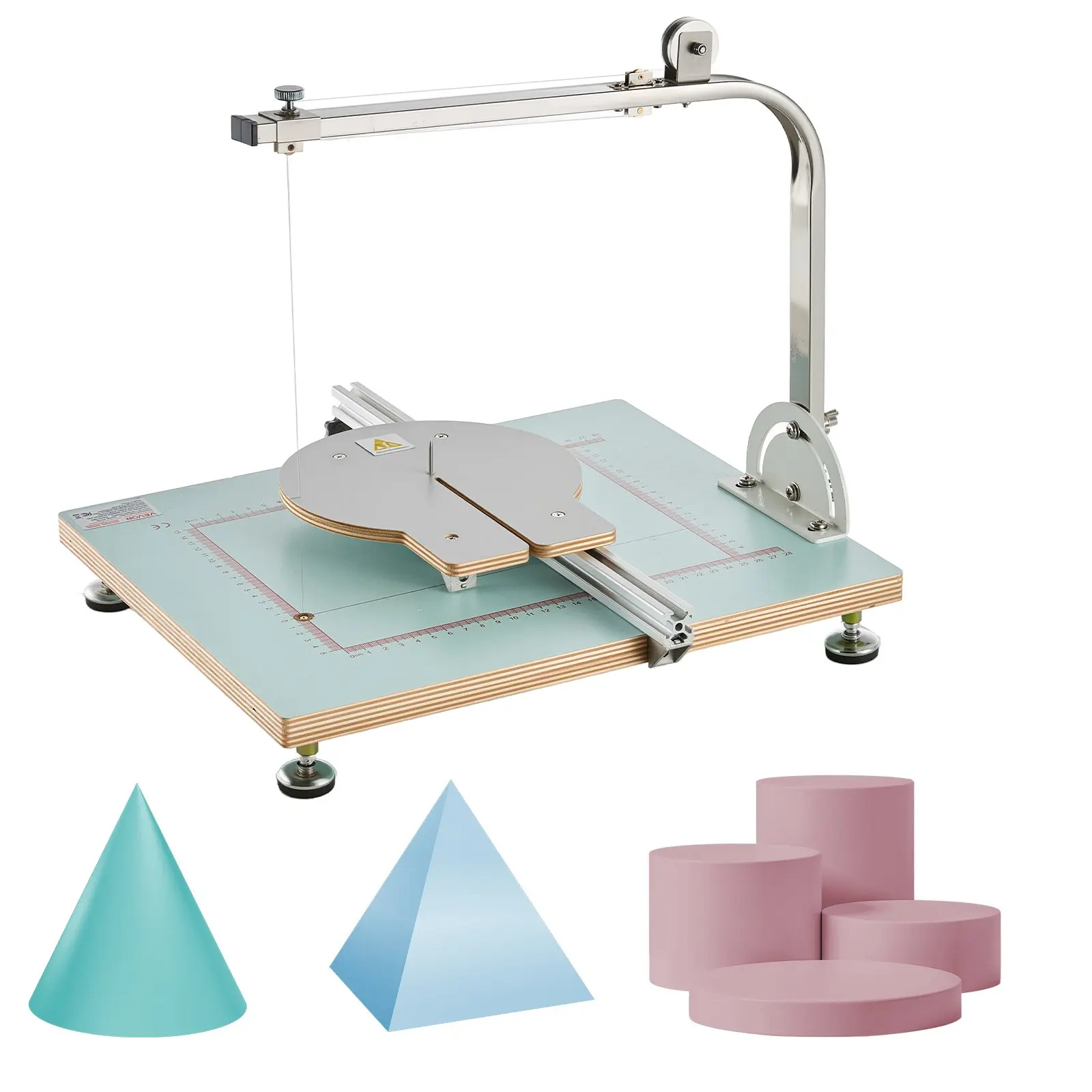 Hot Wire Foam Cutter, 58W Electric Styrofoam Cutter with Variable Temperature Control, Portable Tabletop Cutting Tool with 10.24" Max. Cutting Thickness for Foam, KT Board, Low-Density Sponge