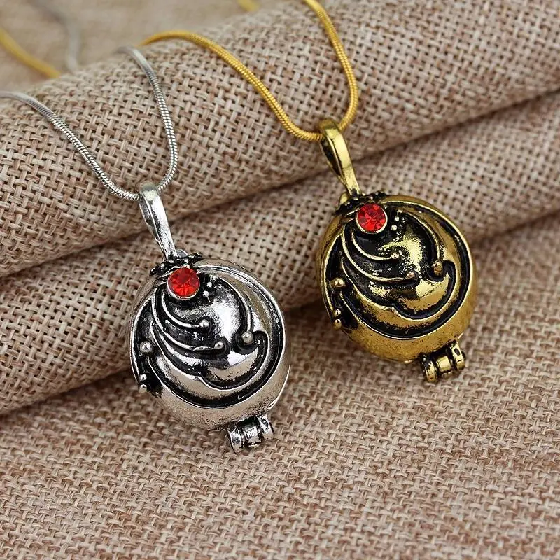 The Vampire Diaries Elena vervain Necklace Locket Pendant For Men Women Party Jewelry