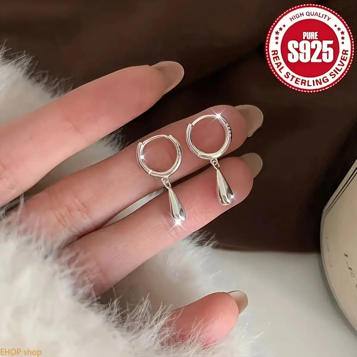Elegant Vintage-Inspired 925 Sterling Silver Teardrop Earrings - Perfect For Everyday Wear, Everyday Earrings | Vintageinspired Earrings | Dangle Earring