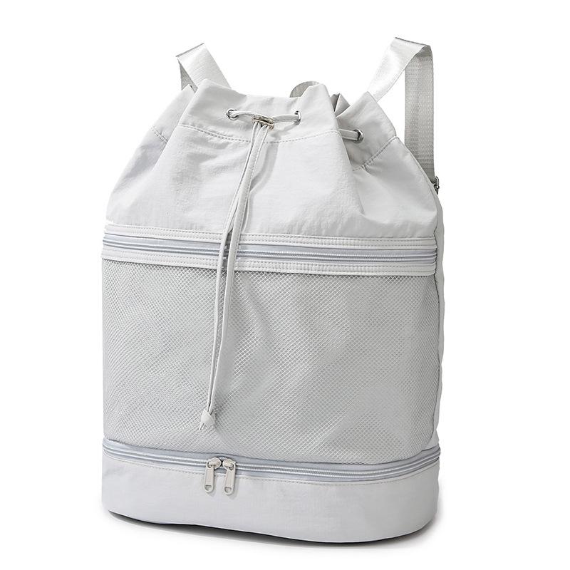 Dry and wet separation swimming fitness bag women's outdoor sports drawstring backpack large capacity sports mountaineering travel bag
