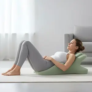 An ergonomic support wedge-shaped pillow, suitable for scenarios such as bedtime reading, mobile use, leg relaxation, and lying on one's back for rest.