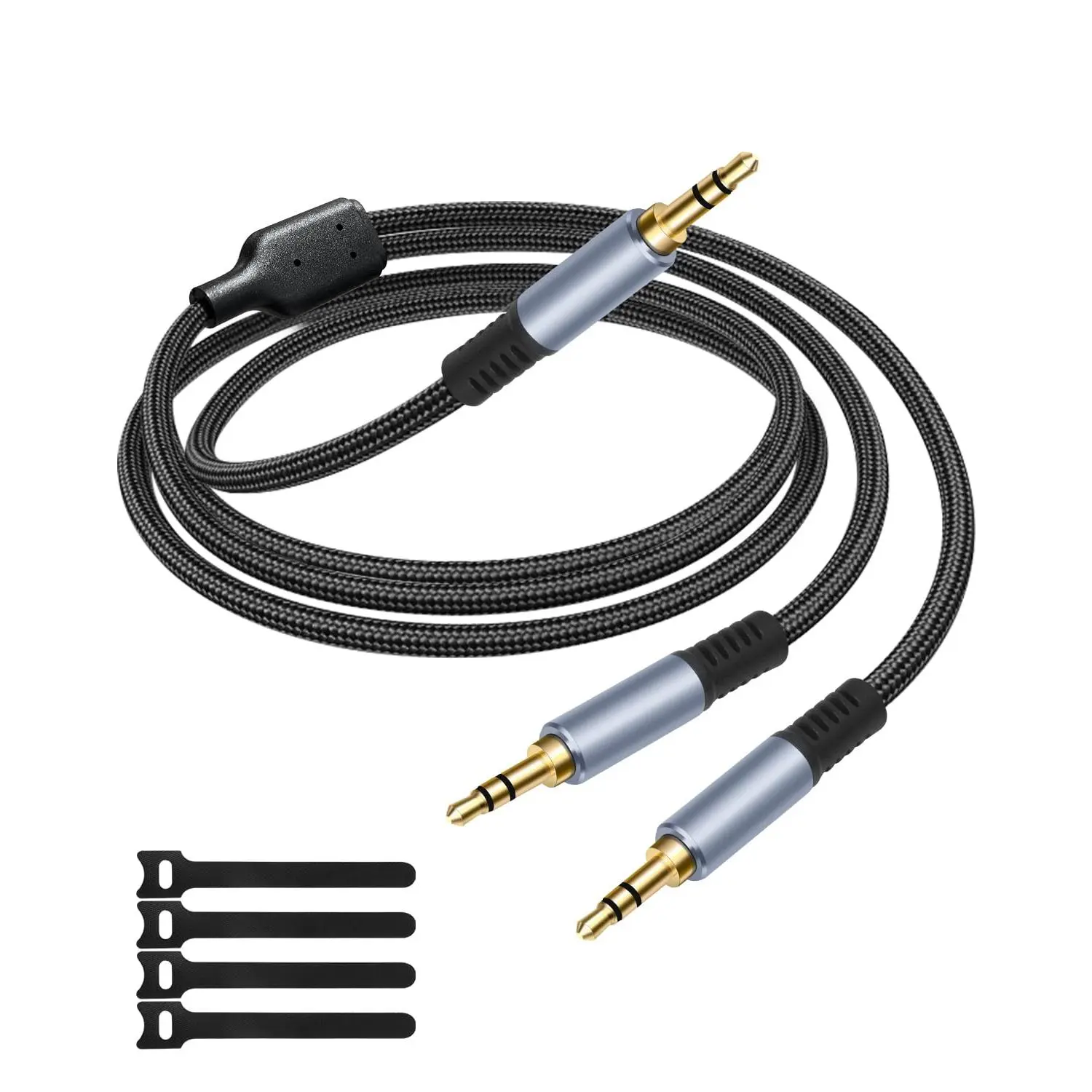 1/8" TRS Stereo Splitter  6.6FT(Splitter 20cm), Male to  Male, 3.5mm Y-Splitter Stereo , for Speakers, Headphone, Cell Phone PC Laptop,  for Switching or Two Sets of Speakers