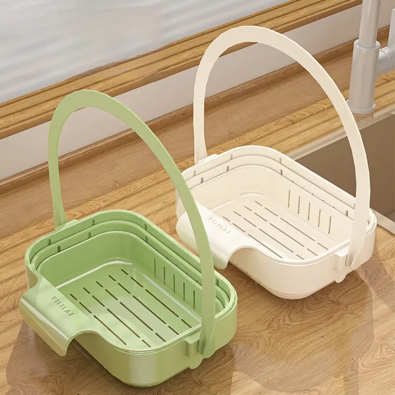 Hanging Sink Strainer Basket, Household Kitchen Sink Separator, Food Waste Filter Tray, Multipurpose Fruit Vegetable Washing Drain Basket