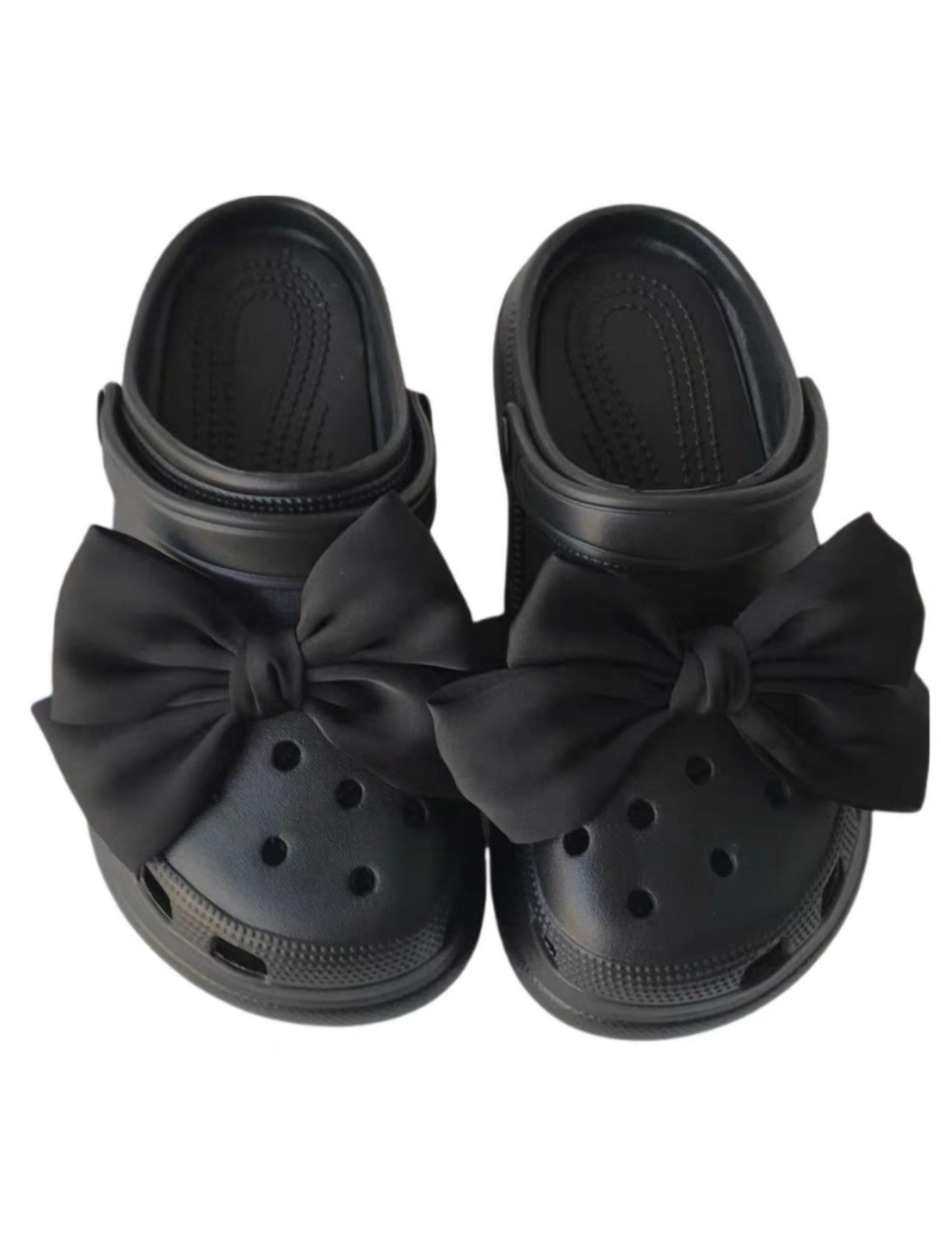 Solid Color Bowknot Design Shoes Decorations, Cute Shoes Jewelry for Women & Girls, Fashionable Shoes Decorations for Clogs, Shoes Diy Accessories, Croc Jibbitz