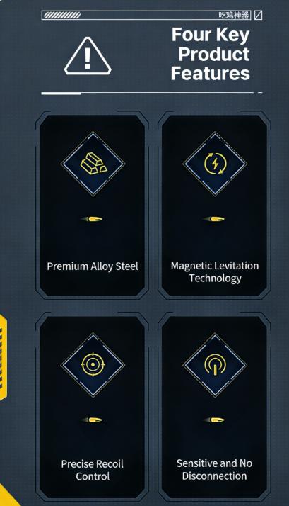 New 4/6 Finger Mobile Game Controller for FPS Games, Physical Gaming Grip Trigger