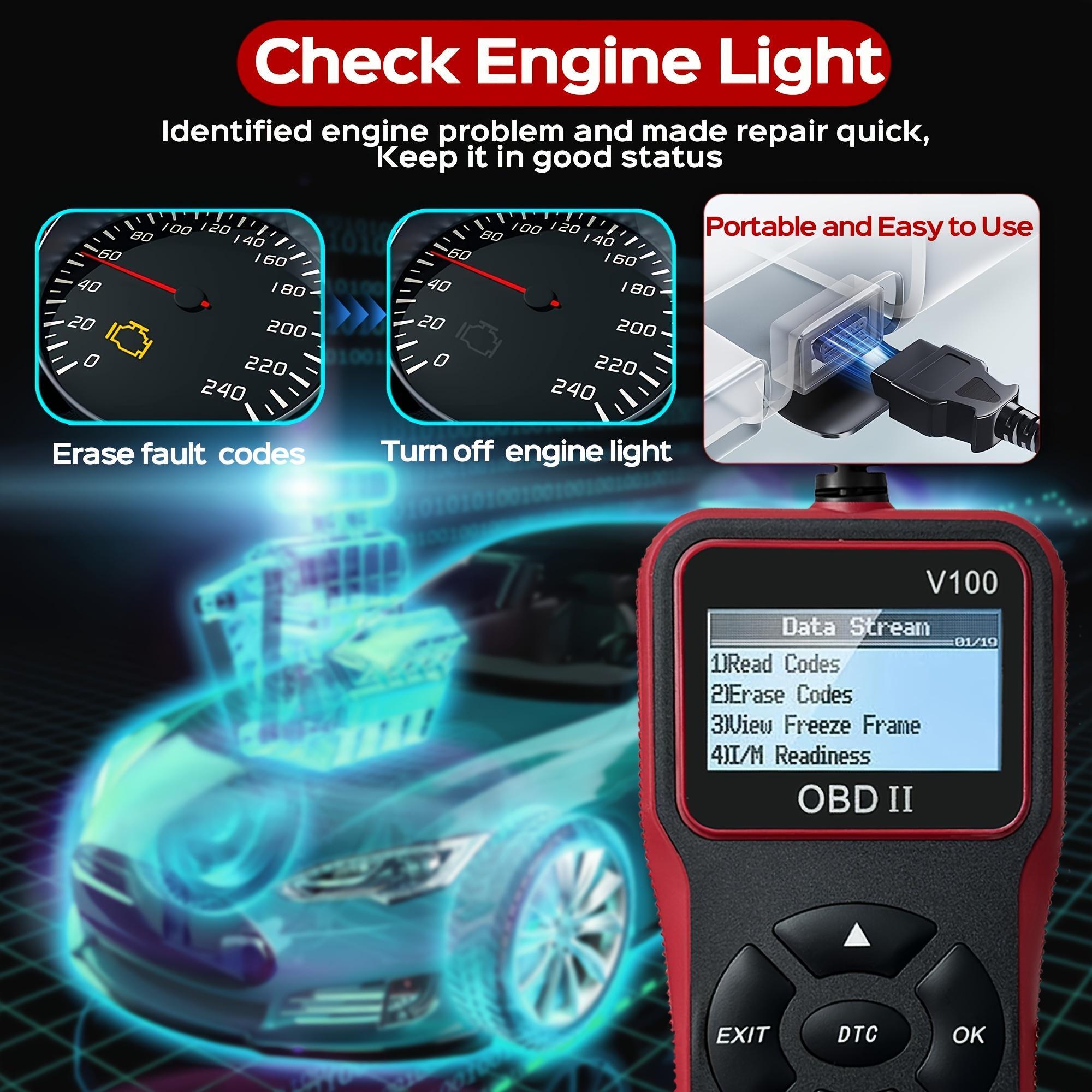 VOD200 OBD2 Scanner, All-in-One OBD2 Scanner, Rapid Engine Fault Detector with Comprehensive Code Reader, Advanced Scan Tool for 1996+ Cars, Automotive Diagnostic Tool, Vehicle, Auto Accessories