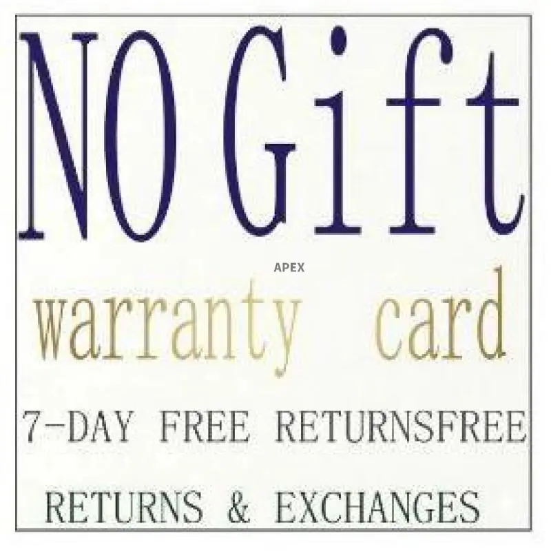 No Extra Gift, Item Comes With Warranty Card