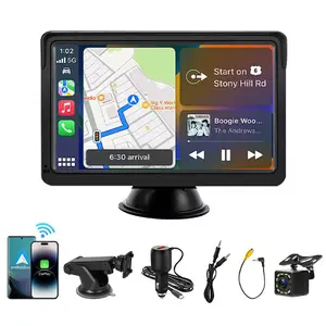 7-inch wireless carplay portable screen Bluetooth FM player MP5 wireless Auto projection navigation reversing image