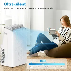 3-in-1 Portable Air Conditioner, 15,000 BTU - Cools Rooms up to 850 Sq. Ft - Fan & Dehumidifier - Remote Control, Window Kit - Freestanding Mobile AC for Bedroom, Office, Kitchen