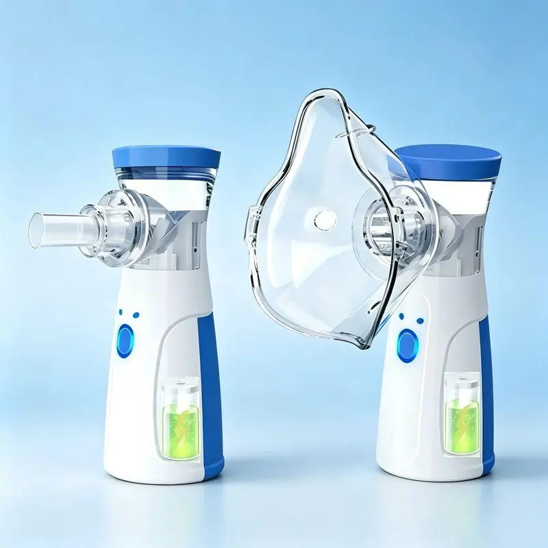 Portable Mesh Nebulizer with Auto-Cleaning Function, Whisper-Quiet Handheld Mist Device, USB Rechargeable Design for Adults & Kids, Ideal for Home & Travel Use