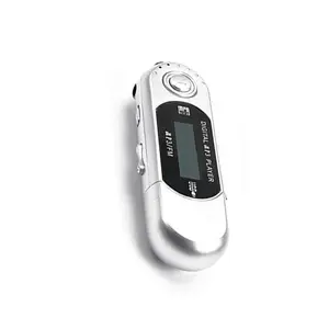 Mini MP3 Player case USB 2.0 Small Flash Drive Lossless Sound Multilanguage LCD Music Player with 3.5mm Audio Jack Automatic Shutdown