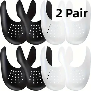 4pcs Anti-Fold Shoe Covers, Plastic Sports Shoes Crease Protector, Adjustable Toe Support, Shoe Care and Maintenance, Shoe Crease Protectors