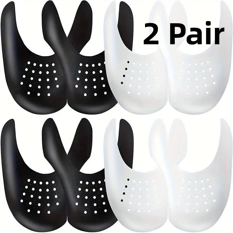 4pcs Anti-Fold Shoe Covers, Plastic Sports Shoes Crease Protector, Adjustable Toe Support, Shoe Care and Maintenance, Shoe Crease Protectors, Protector For Shoes