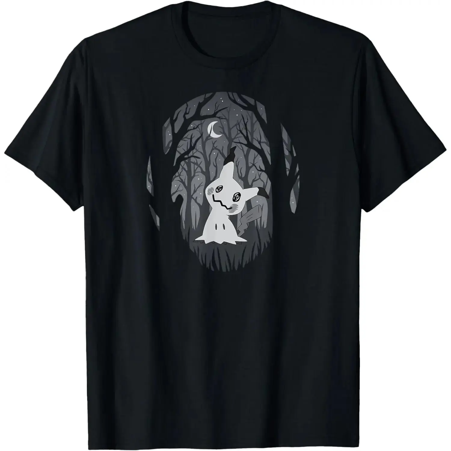 100% Cotton - Mimikyu Ghost Fairy Type Dark Spooky Forest T-Shirt
