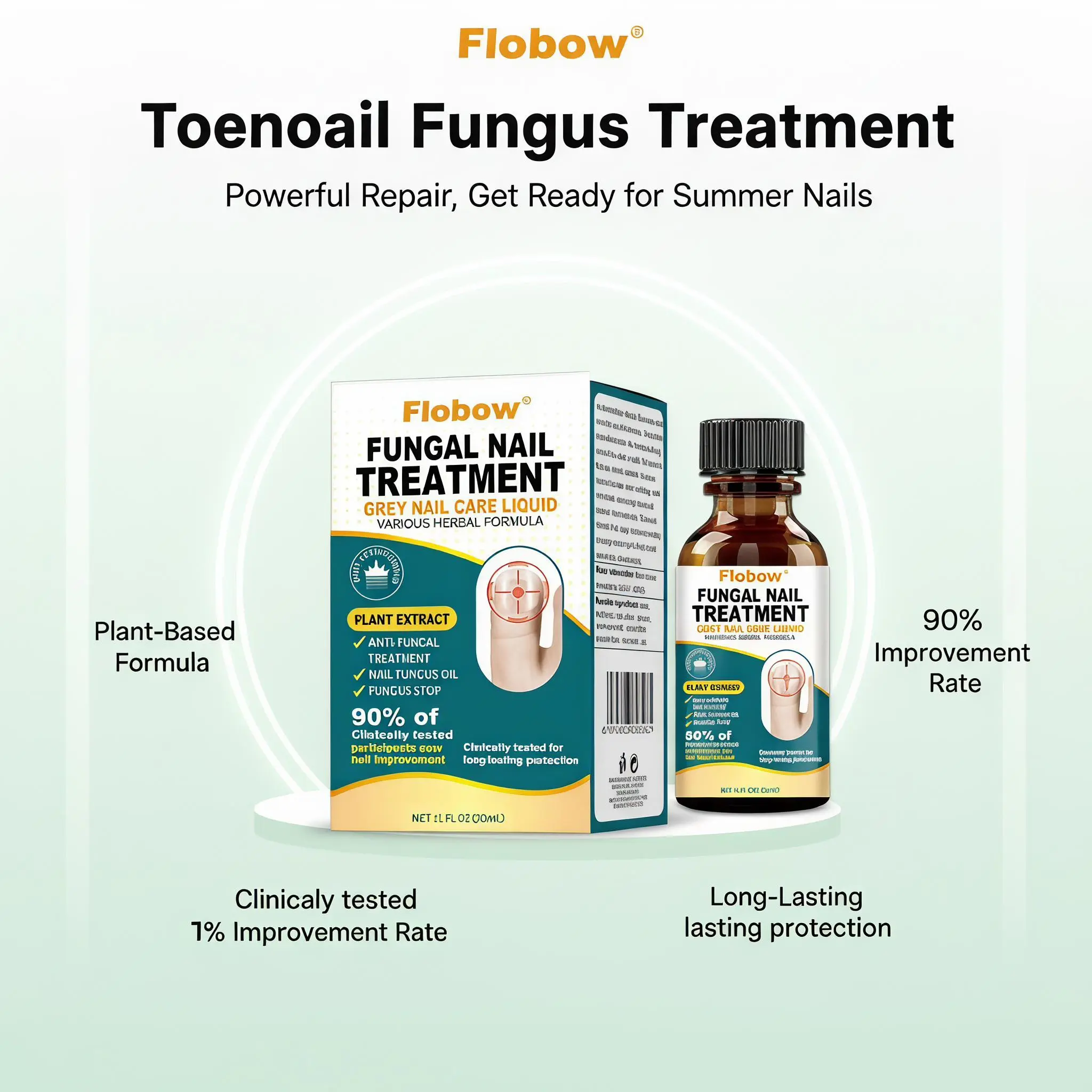 Nail Repair Liquid for Damaged & Discolored Nails, Daily Nail Care Solution