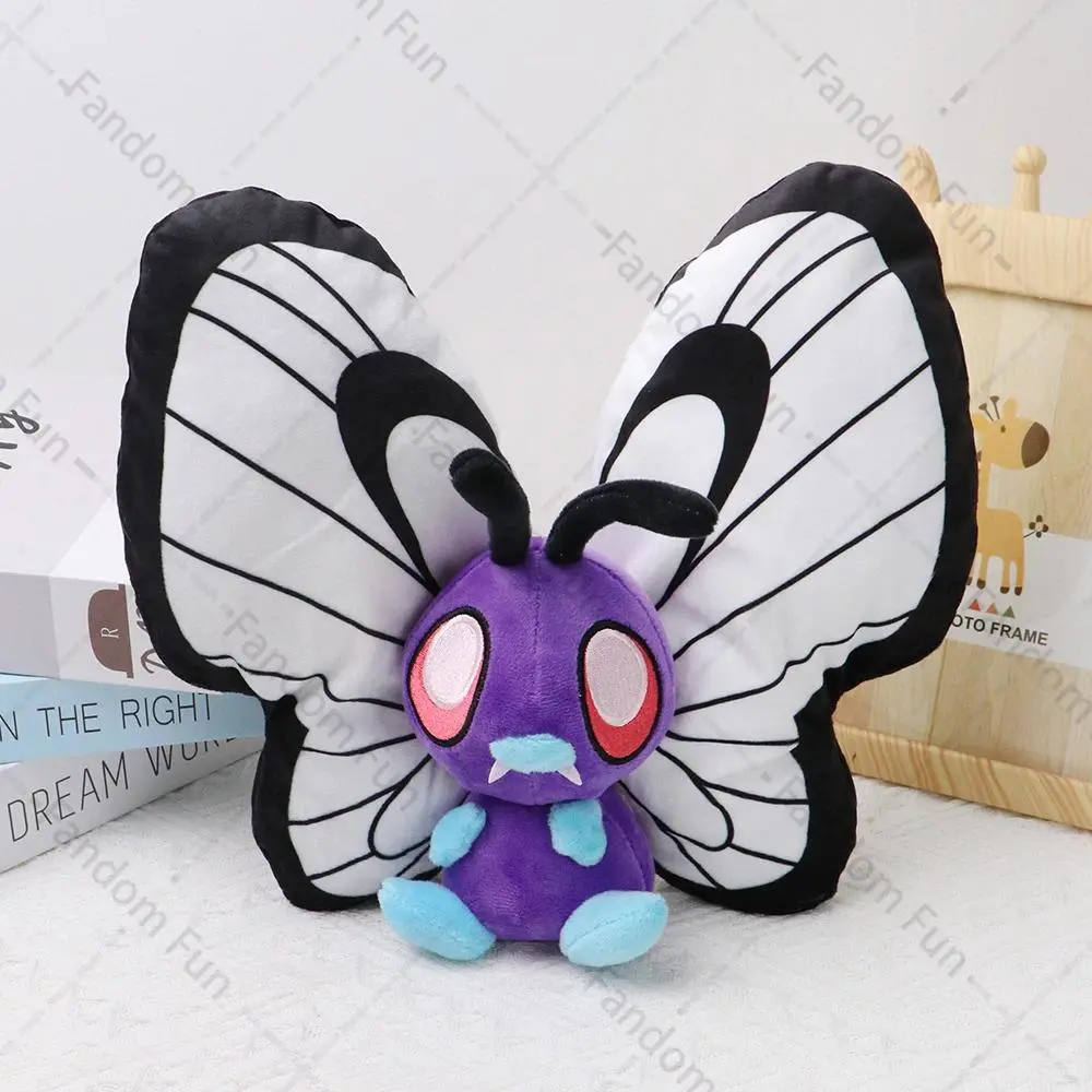 Pokemon Plush Toys - 1-Piece Cotton & Short Plush Butterfree, Caterpie, Scolipede Soft Stuffed Animal Dolls for Anime Fans, Unisex Christmas, Halloween Gifts, Classic Novelty Stress Relief Soft Toys