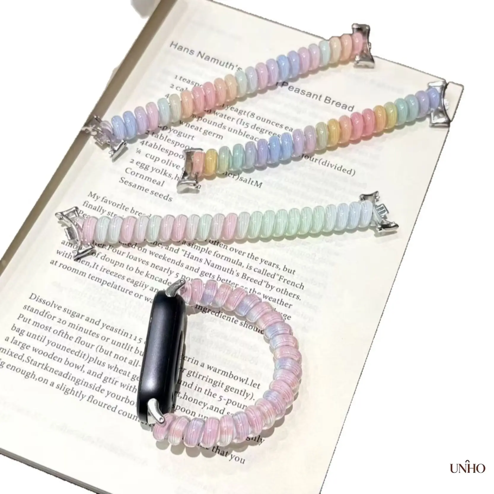 2026 New Summer Collection Colorful Dopamine Gummy Coil Watch Band Compatible With Apple Watch Series 10, Soft Elastic Candy-Colored Wrist Strap, Trendy Photogenic Replacement Accessory Ideal For Summer Beach Trips, Daily Casual Wear, Street Styling And H